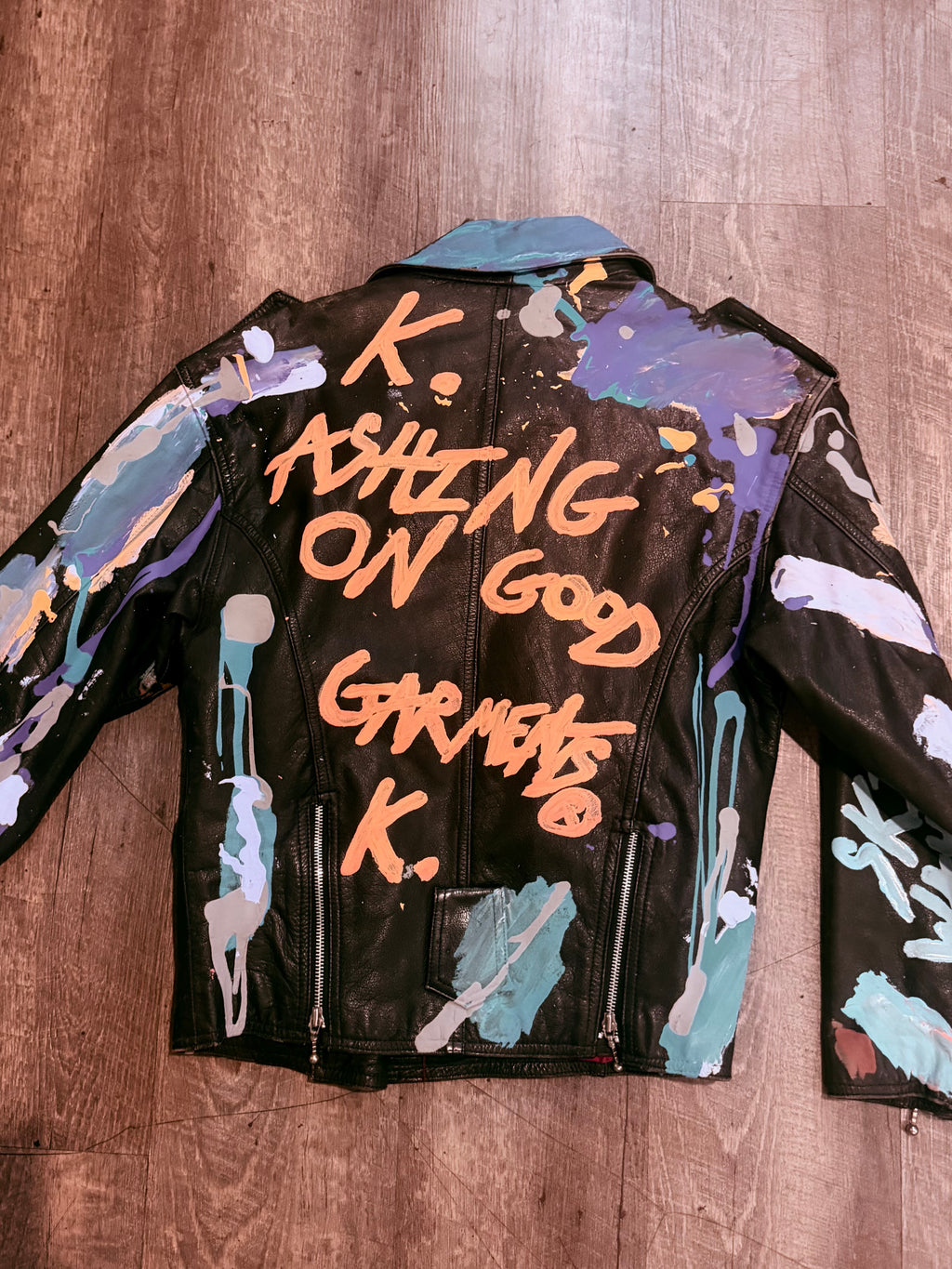CURRENTLY ASHING ON GOOD GARMENTS K. JACKET